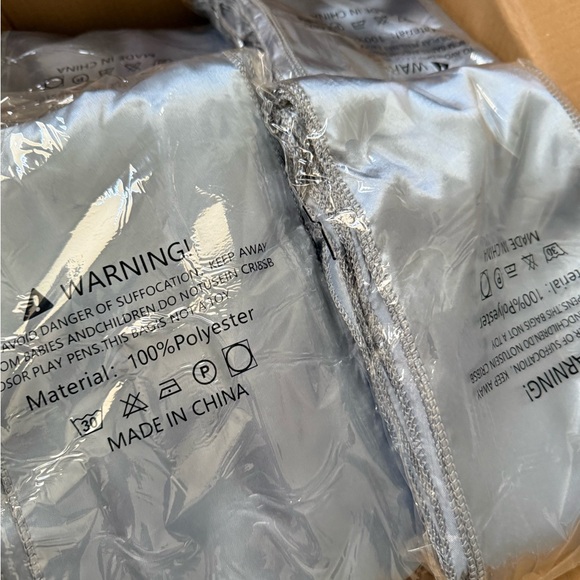 Light Silver Satin- 100% Polyester (Set)